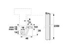 AXA Deurbeveiligingsstrip alu wit SKG* M3-EX/15-19 MM 235 CM