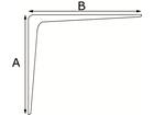 DX Plankdrager zwart es7025b 240X190MM