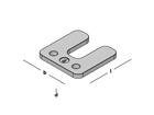 GB Drukplaat met sleuf 6 MM TRANSPARANT 70X70 48st