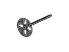 GB Isolatieplug zwart met vaste schotel UNI-FLEXPLUG 8X120MM 250st