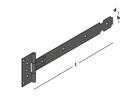 GB Kruisheng licht zwart 300MM