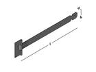 GB Kruisheng licht zwart 400MM