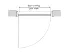 ELLEN Opbouwprofiel tbv valdorpel ELEGANCE 1000 MM