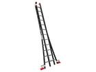 KELFORT Reformladder zwart gecoat MAGNUS 2X8 TREDEN