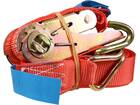 Kelfort Spanband rood met ratel en haken 700 kg 25 mm X5,0 meter