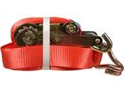 Kelfort Spanband rood met ratel en haken 3000 kg 35 mm X5,0 meter