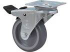 KELFORT Zwenkwiel met plaat en rem 60 KG 75 MM