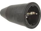 KELFORT Contrasteker rubber zwart 16A/250V