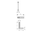 MIB Blokwinkelhaak 250X150 MM