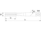 Phantom Handtappen HSS 21.100B / 1 stuks M10