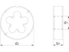 Phantom Ronde Snijplaat HSS 27.120B / 1 stuks M6