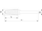 Phantom Stiftfrees boomvorm model F 41.560E / 1 stuks 6-UNI 16X2