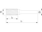 I-Tools Stiftfrees cilindrisch model A 41.410E / 1 stuks 8X20X6X65MM