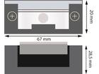 DX Sluitplaat elektrisch ruststroom met spanning vergrendeld esp1711 dc24 24V-DC