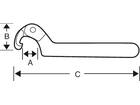 BAHCO Haaksleutel verstelbaar 4106 115-165 MM
