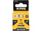 Ironside Bit 1/4 standaard S2 10 stuks sl5,5-25 mm