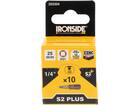Ironside Bit 1/4 standaard S2 10 stuks sq1-25 mm