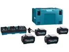 Makita Startset 4 accu's 1 lader in Mbox BL4050F - DC40RA 40V/5.0AH