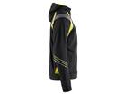 Blaklader Hooded Sweater High Visibility 3433 Zwart/Geel XXL