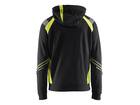 Blaklader Hooded Sweater High Visibility 3433 Zwart/Geel 3XL