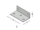 GB Versterkingshoek verzinkt 40X25