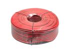 Luidsprekersnoer rood/zwart 100 meter 2X2,5