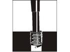 V-Coil Draadbus 100 stuks M10X1,5