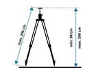 LEVELFIX Statief aluminium opdraaibaar licht P200IM