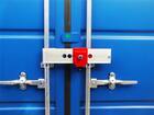 Double Lock containerslot Lock RED SCM