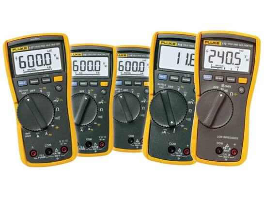 Fluke-114 EUR TRMS multimeter met meetsnoeren