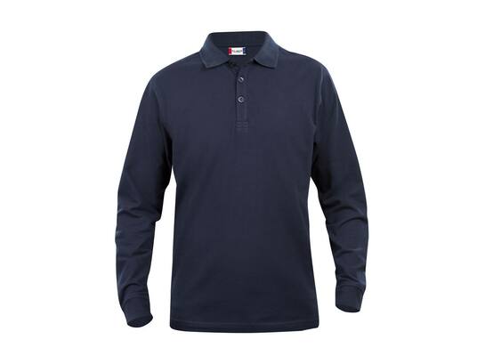 Clique Poloshirt lange mouwen Classic Lincoln dark navy maat M
