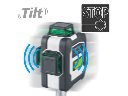 Laserliner CompactPlane-Laser 3G Set 150 cm (Green, Tilt, BLE, softbag)