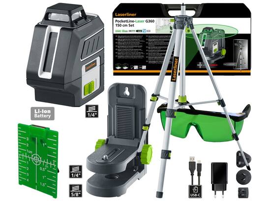 Laserliner PocketLine-Laser G 360 SET 150 cm