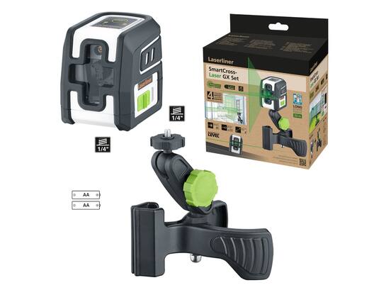 Laserliner SmartCross-Laser GX SET Green (met flexclamp , box)