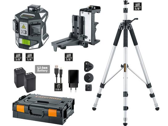 Laserliner X3-Laser Pro Set 1 incl. VarioStand L 300 cm