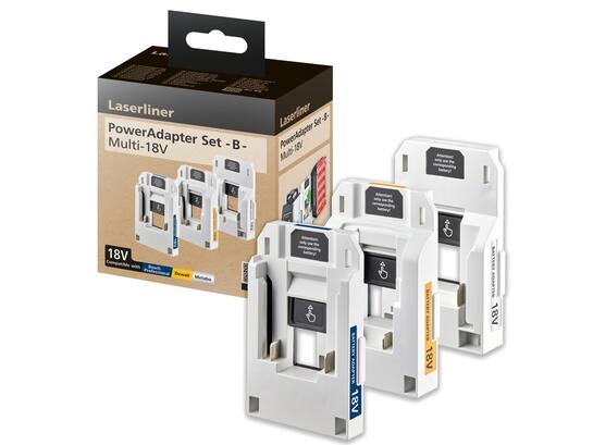 Laserliner Adapter Set - B- fot Multi 18V (Bosch professional, Dewalt, Metabo)