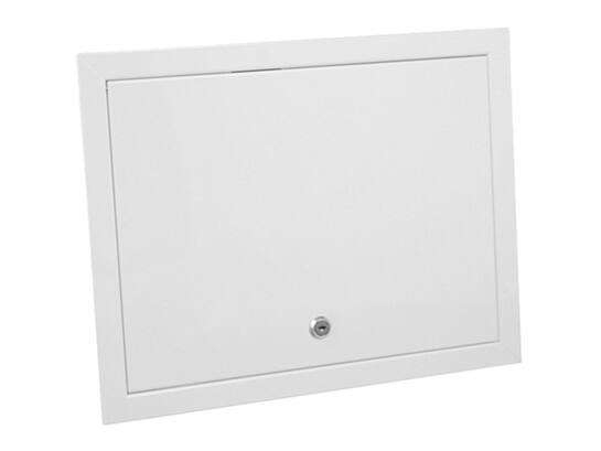 Nedco Inspectieluik met slot wit 150 X 200 mm
