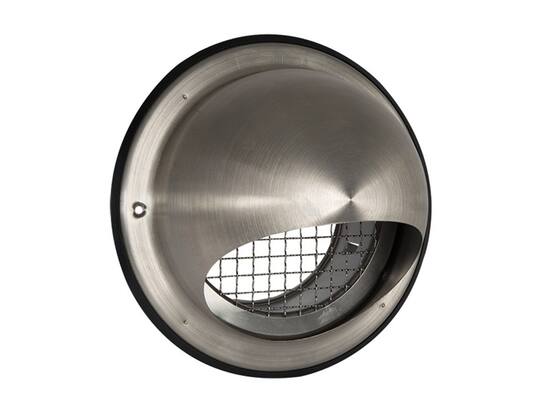 NEDCO Buitenrooster bol model RVS GROFMAZIG 125 MM