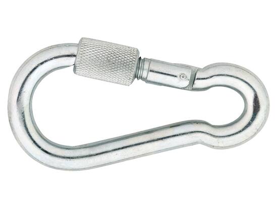 DX Karabijnhaak met schroef RVS AISI 316 krs.4208-zb 80X8 MM