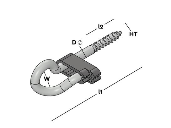 GB Schommelhaak houtdraad veilig 150 MM