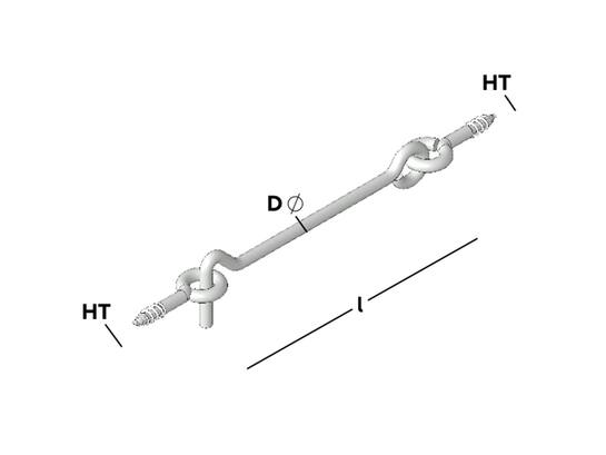 GB Schroefduim houtdraad wit 60X20