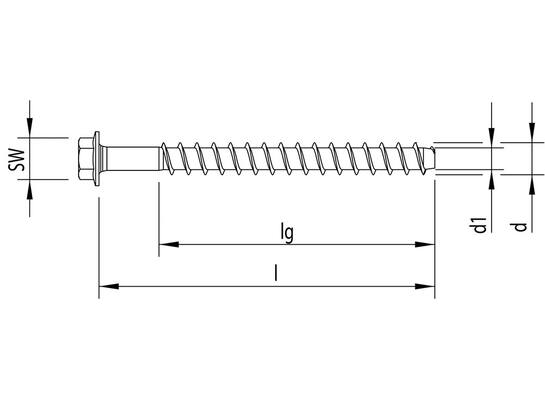 Heco Multi-monti anker zeskant met ring MMS-PLUS SS 10X60 25 stuks