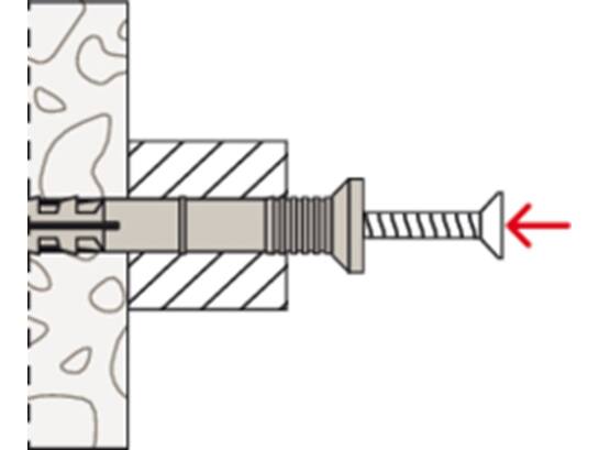 Fischer Spijkerplug platkop N8X80 8X80 MM 50st