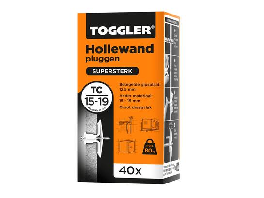 TOGGLER Hollewandplug TC-40X 15-19 MM