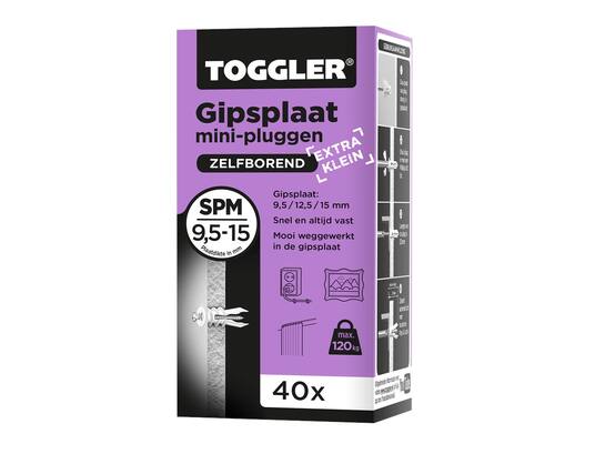 TOGGLER Gipsplaatplug SPM-40X 9.5-15 MM