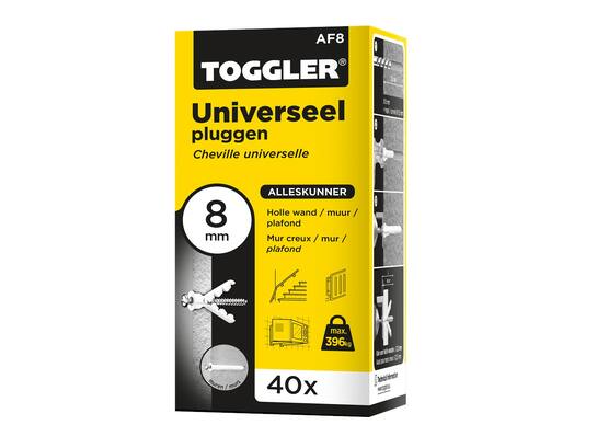 TOGGLER Alligatorplug met flens AF8-40X 8 MM