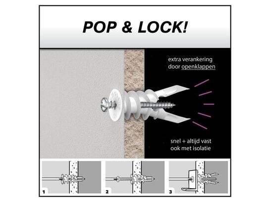 TOGGLER Gipsplaatplug SP-100X 9.5-15MM