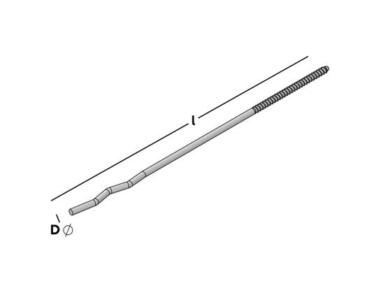 GB UNI-boorspouwanker met houtdraad 250X4 250st