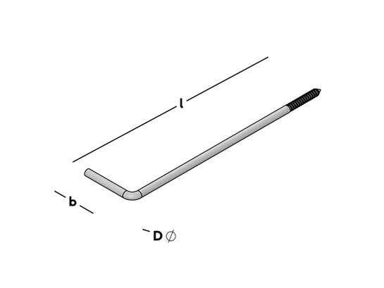 GB Kozijnanker verzinkt 200X50 100st