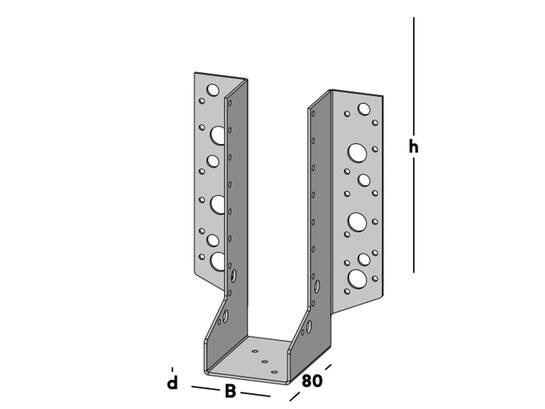GB Raveeldrager zwaar verzinkt 59X190MM